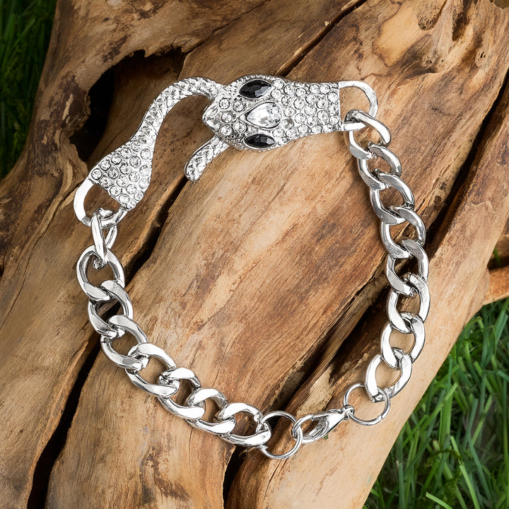 Zalirae Silver Snake Bracelet