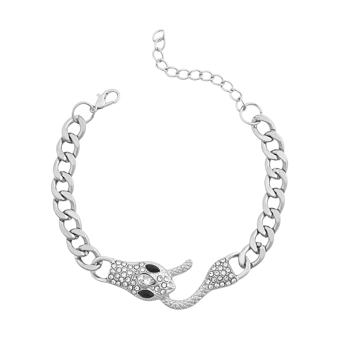 Zalirae Silver Snake Bracelet