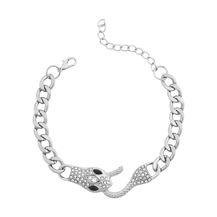Zalirae Silver Snake Bracelet