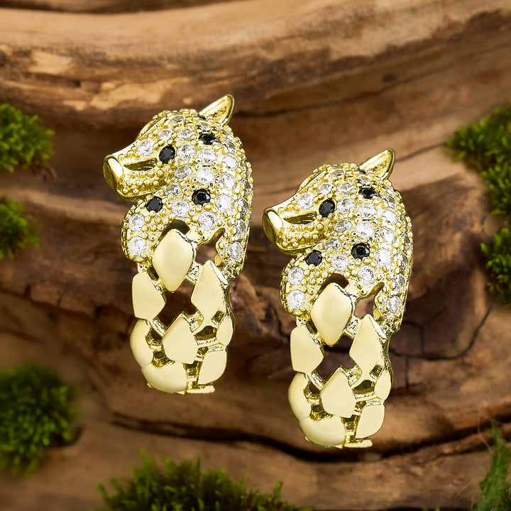Nereia Gold sea-horse Earrings