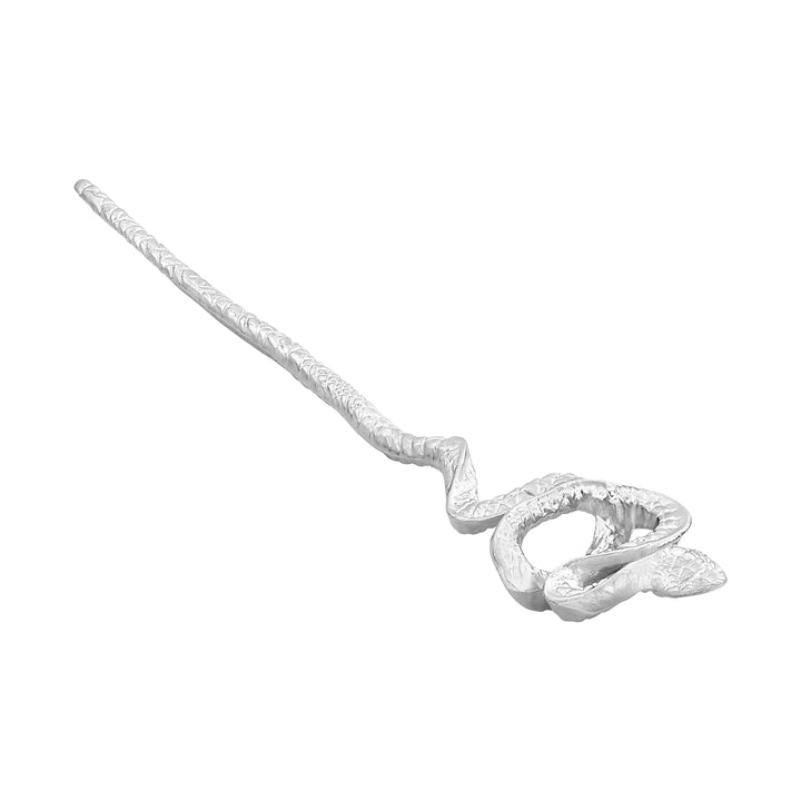 Hiss Please Silver Snake Hair Accessory