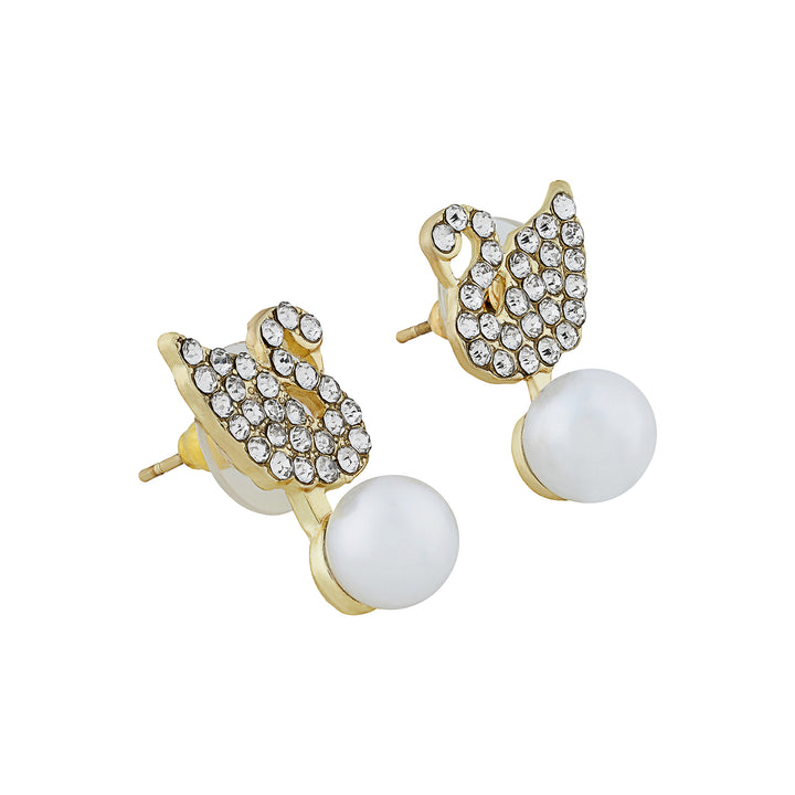Lil’ Swan Gold Animal Earrings