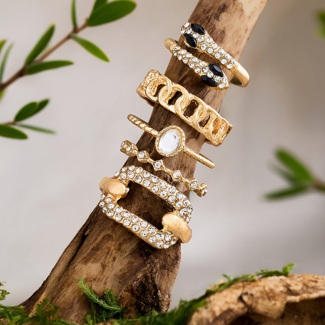 Tarelle Set of 5 Animal Rings