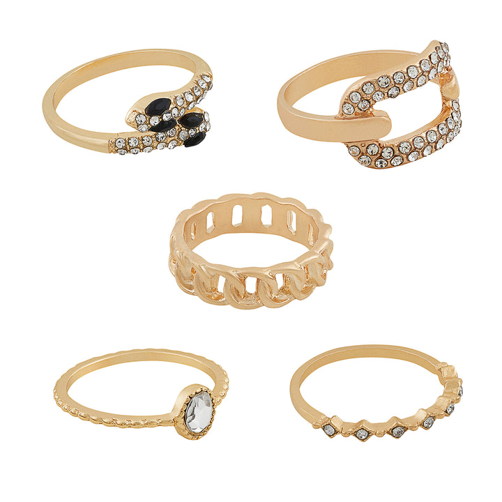 Tarelle Set of 5 Animal Rings
