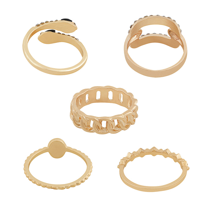 Tarelle Set of 5 Animal Rings