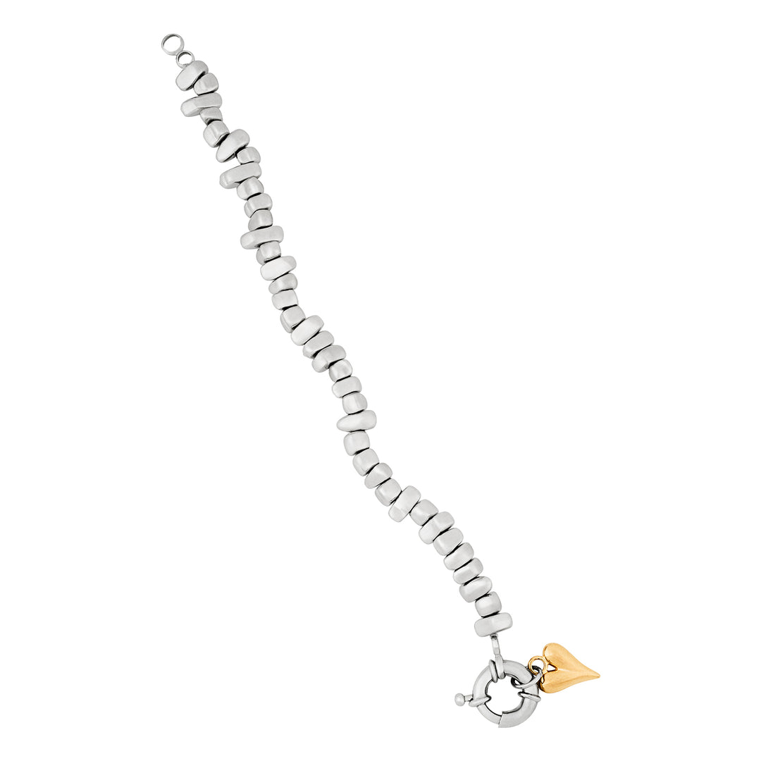 Zenthira Silver & Gold Mixed Metal Bracelet