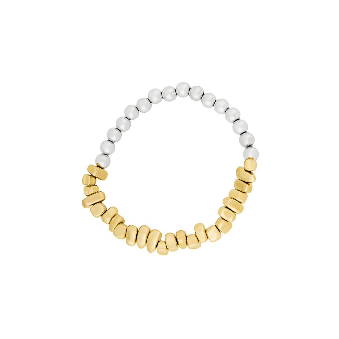 Zenthira Silver & Gold Mixed Metal Bracelet