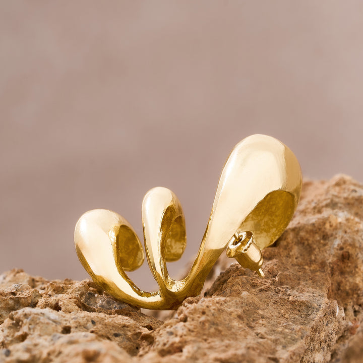 Fusemi Gold Mixed Metal Earcuff