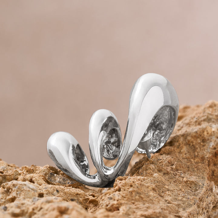 Fusemi Silver Mixed Metal Earcuff