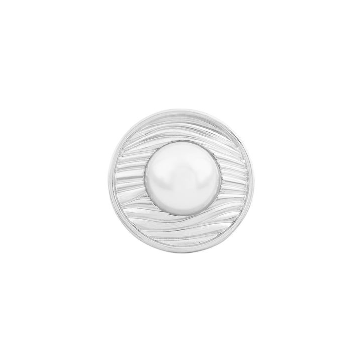 Aurelian Orb Molten Pearl Silver Ring