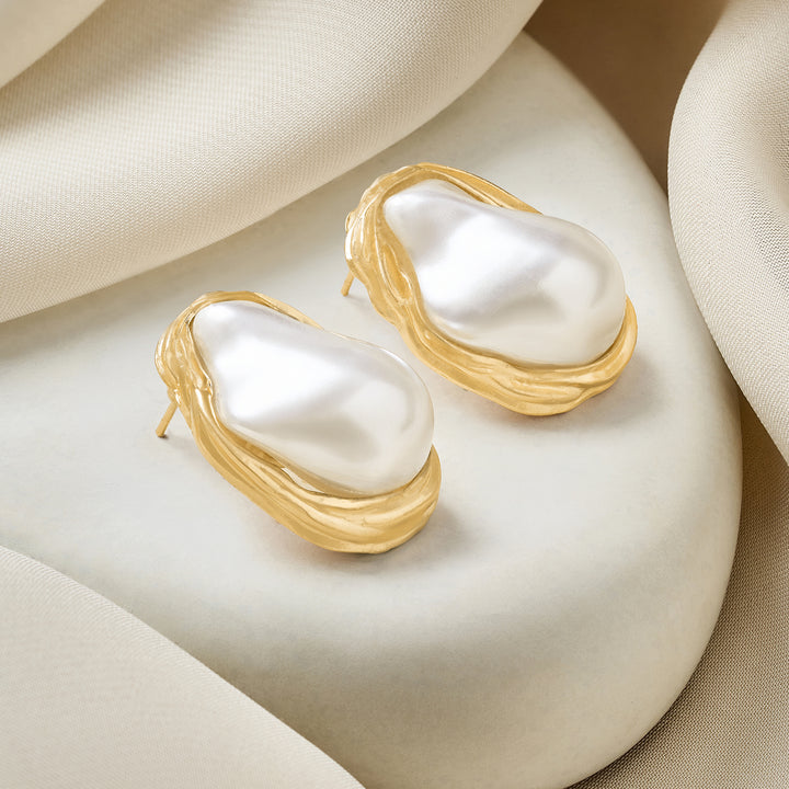 Oralise Molten Pearl Earrings