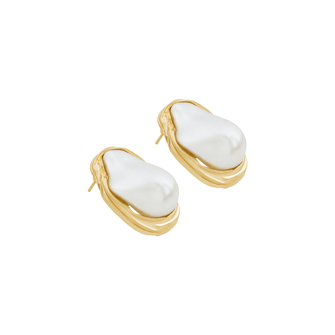 Oralise Molten Pearl Earrings