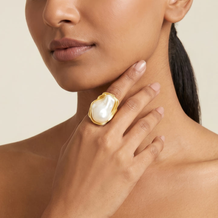 Oralise Molten Pearl Ring