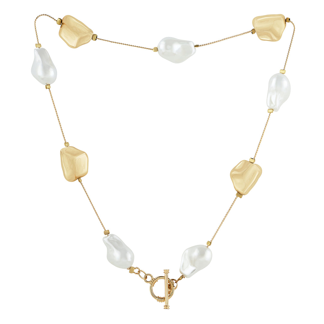 Tivara Molten Pearl Gold Necklace
