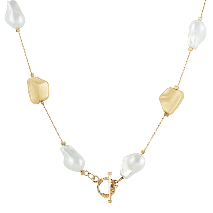 Tivara Molten Pearl Gold Necklace