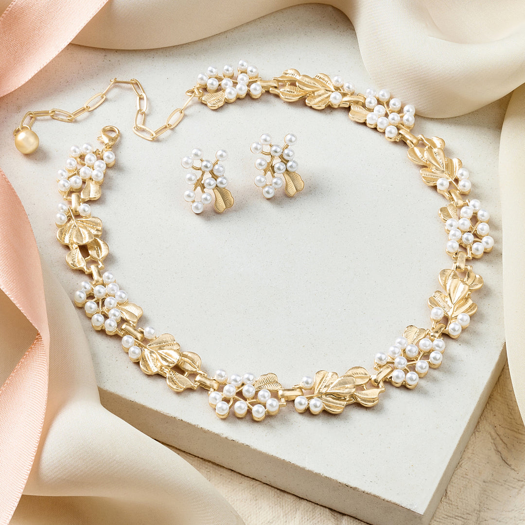 Lureva Molten Pearl Jewelry Set