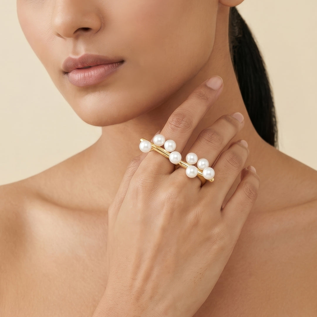 Pearlonie Molten Pearl Ring