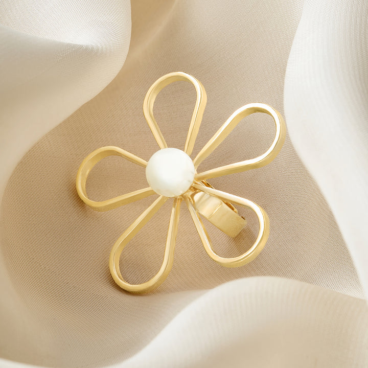 Hanayuro Molten Pearl Ring