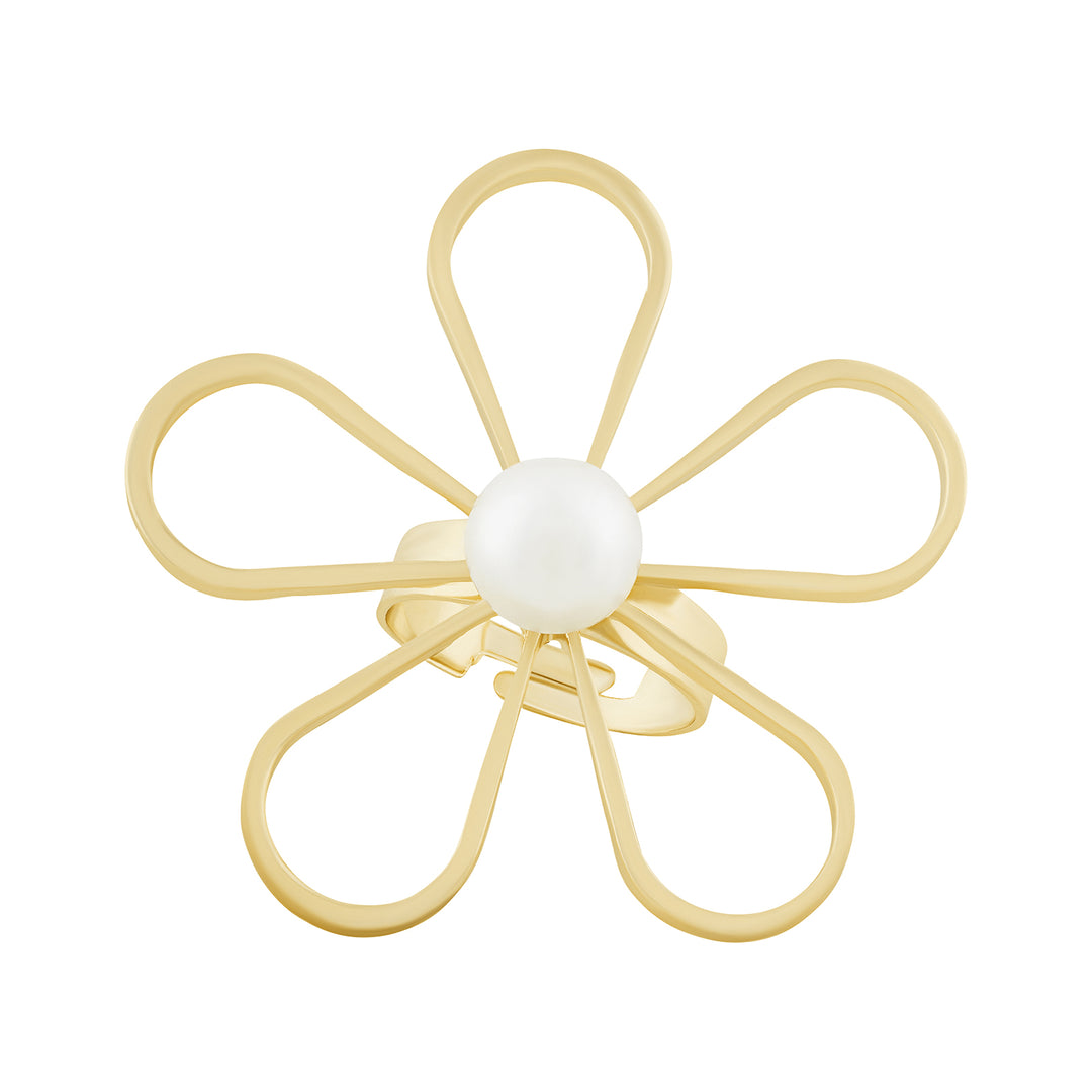 Hanayuro Molten Pearl Ring