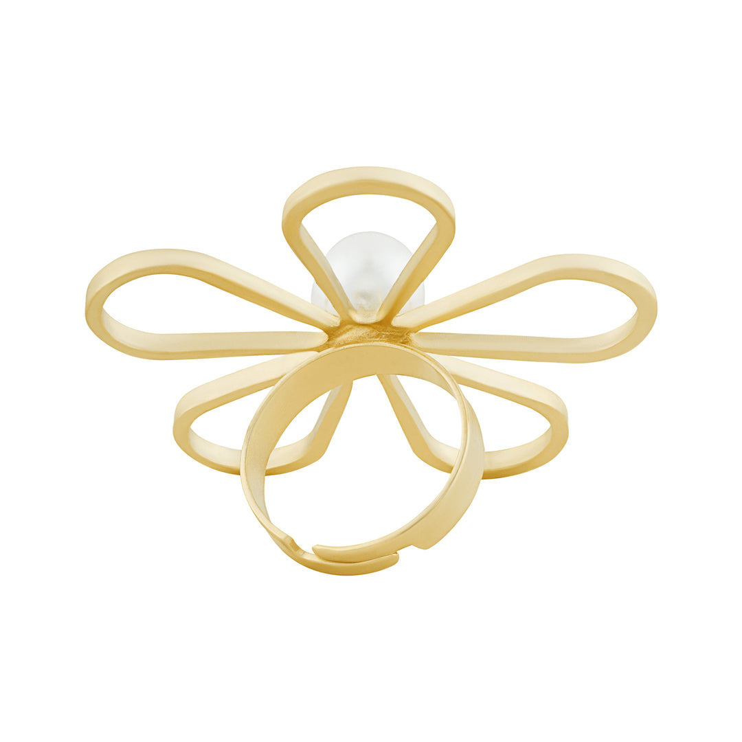 Hanayuro Molten Pearl Ring