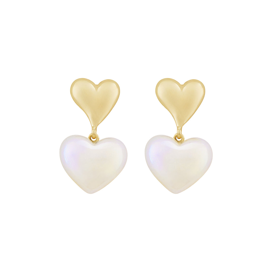 Lovipop Gold Molten Pearl Earrings