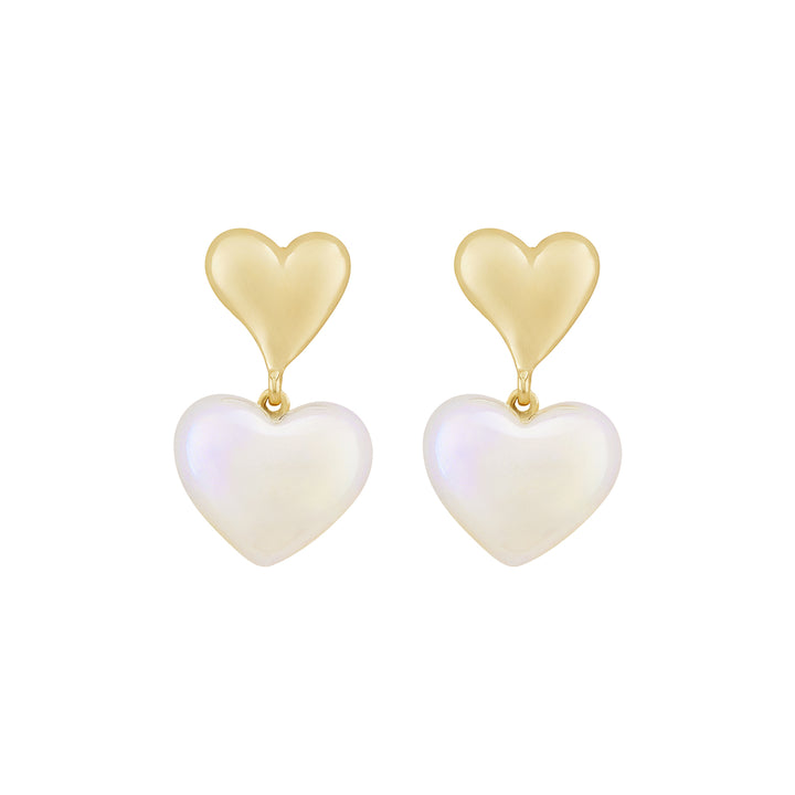 Lovipop Gold Molten Pearl Earrings
