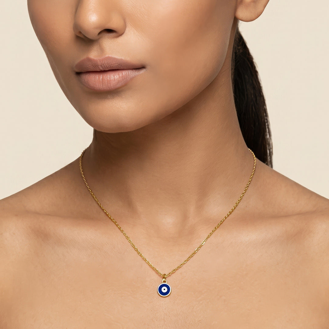 Elyndra Gold Evil Eye Necklace