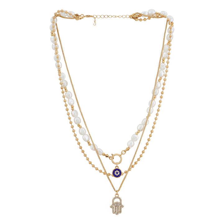 Avalone Evil Eye Layered Necklace