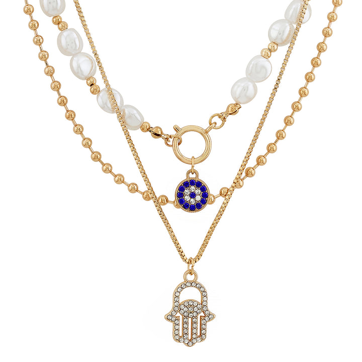 Avalone Evil Eye Layered Necklace
