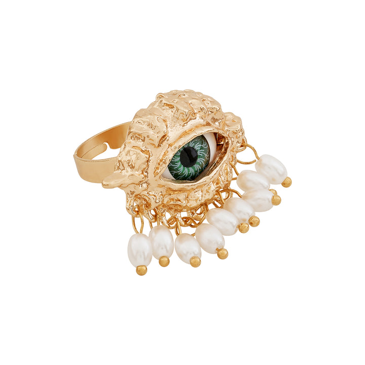 Eye Spy Evil Eye Gold Ring