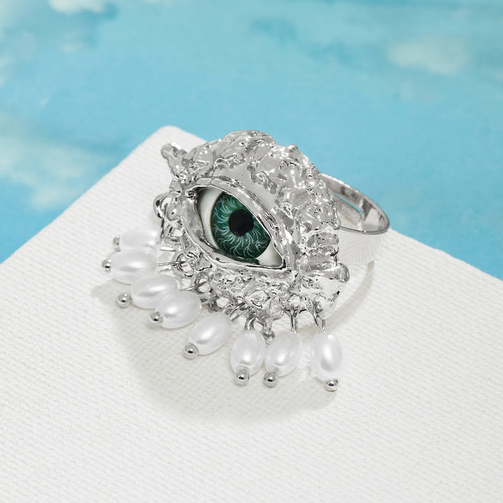 Eye Spy Evil Eye Silver Ring
