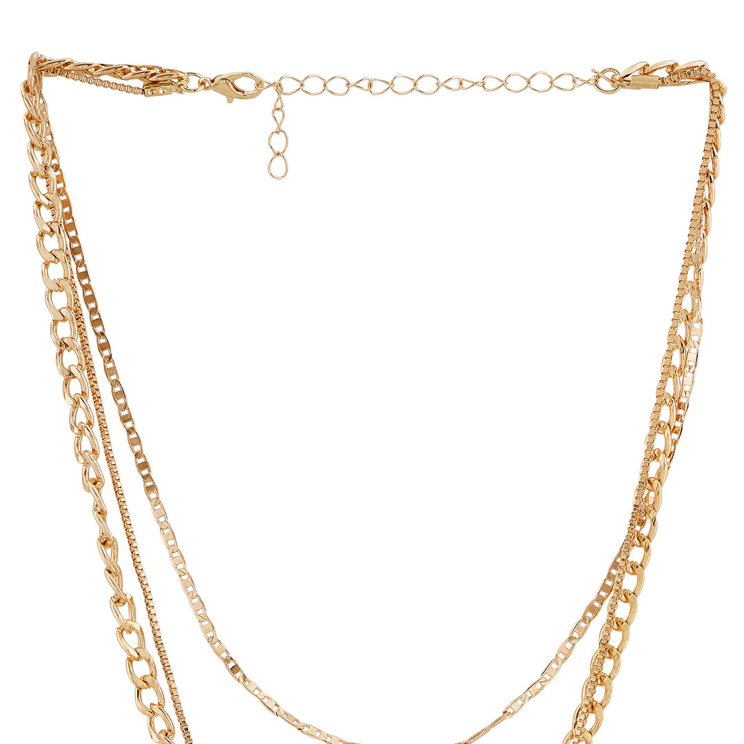 Trinity-Crest Cruciform Evil Eye Necklace