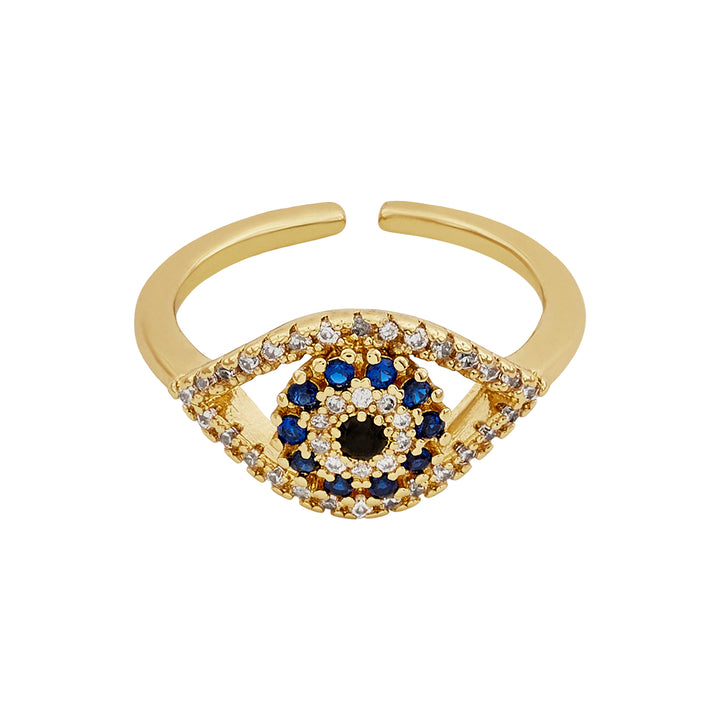 Drishh Evil Eye Gold Ring
