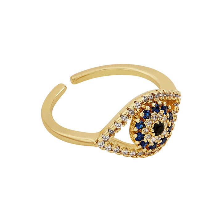 Drishh Evil Eye Gold Ring