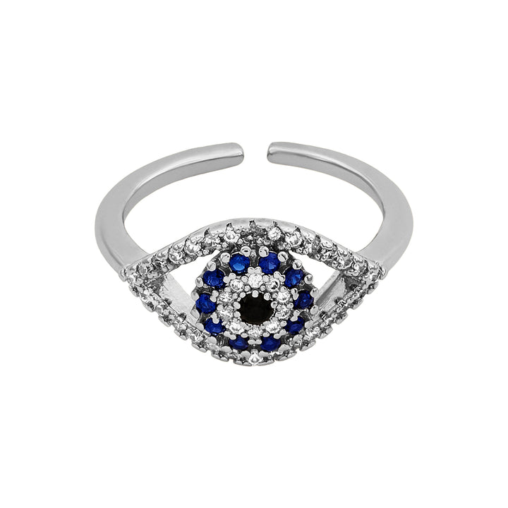 Drishh Evil Eye Silver  Ring