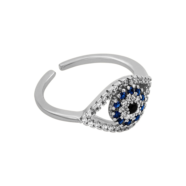 Drishh Evil Eye Silver  Ring