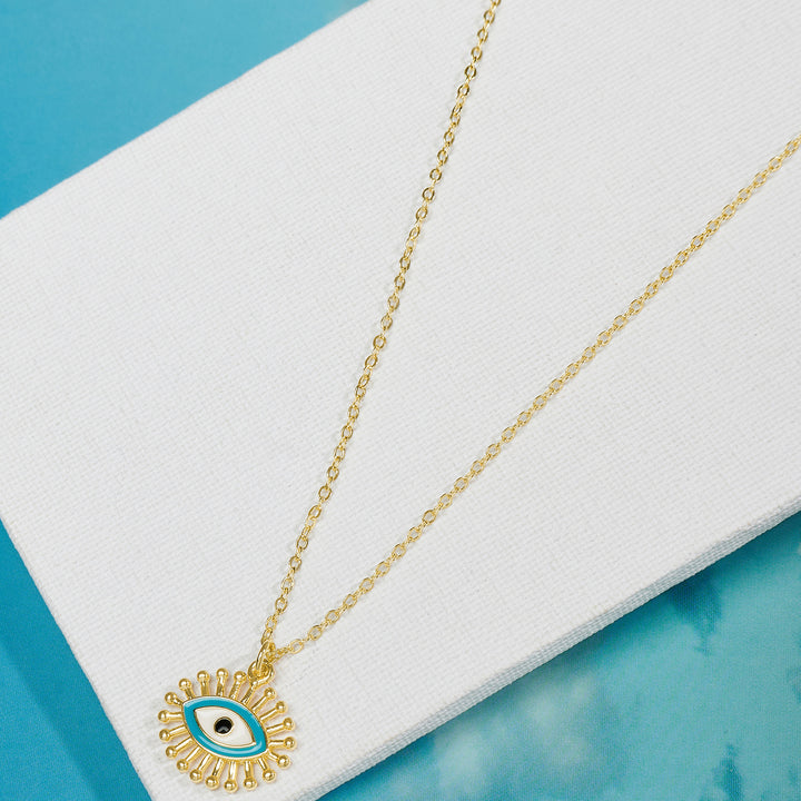 Aurahh Evil Eye Gold Necklace