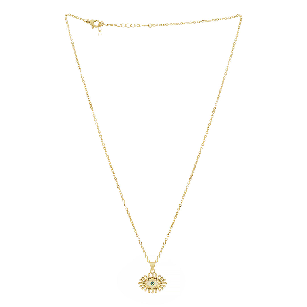 Guarded Evil Eye Gold Necklace