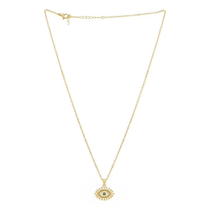Guarded Evil Eye Gold Necklace
