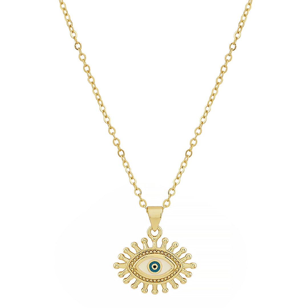 Guarded Evil Eye Gold Necklace