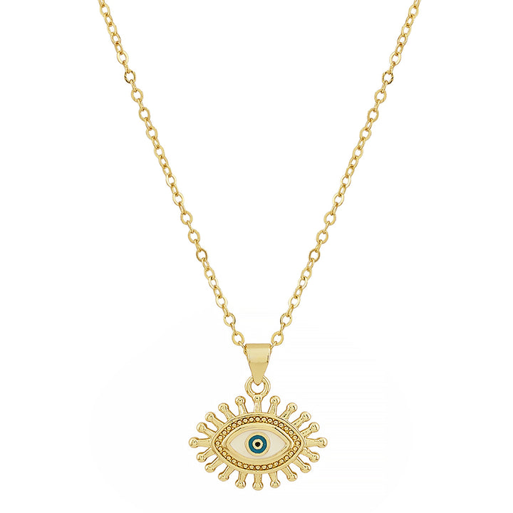 Guarded Evil Eye Gold Necklace