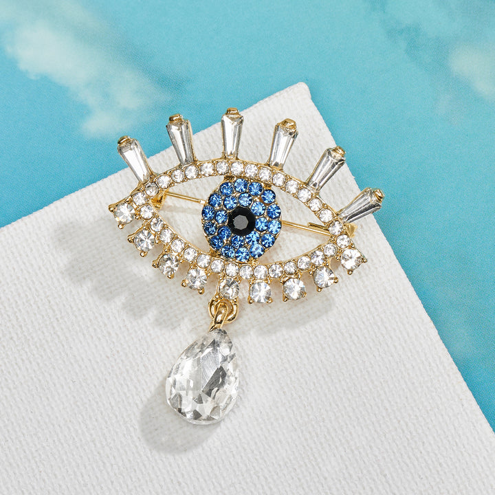 Eye Candy Evil Eye Silver Brooch