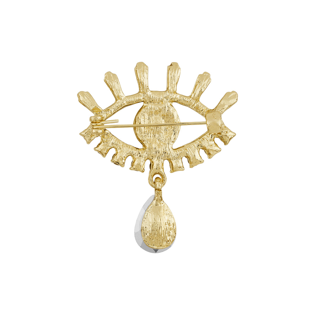 Eye Candy Evil Eye Silver Brooch