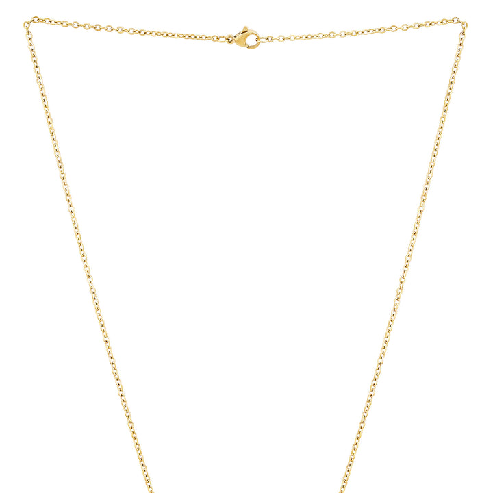 Pawfect Gold Women's Round Mantra Necklace