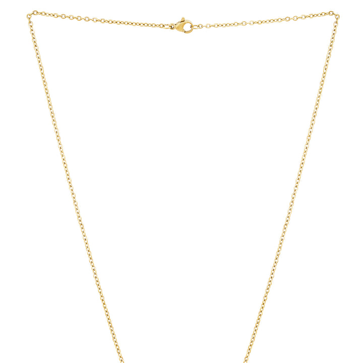 Wander Gold Women's Round Mantra Necklace
