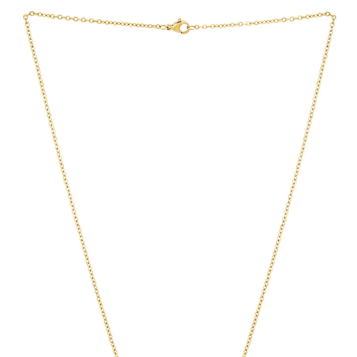Hope Gold Women's Round Mantra Necklace