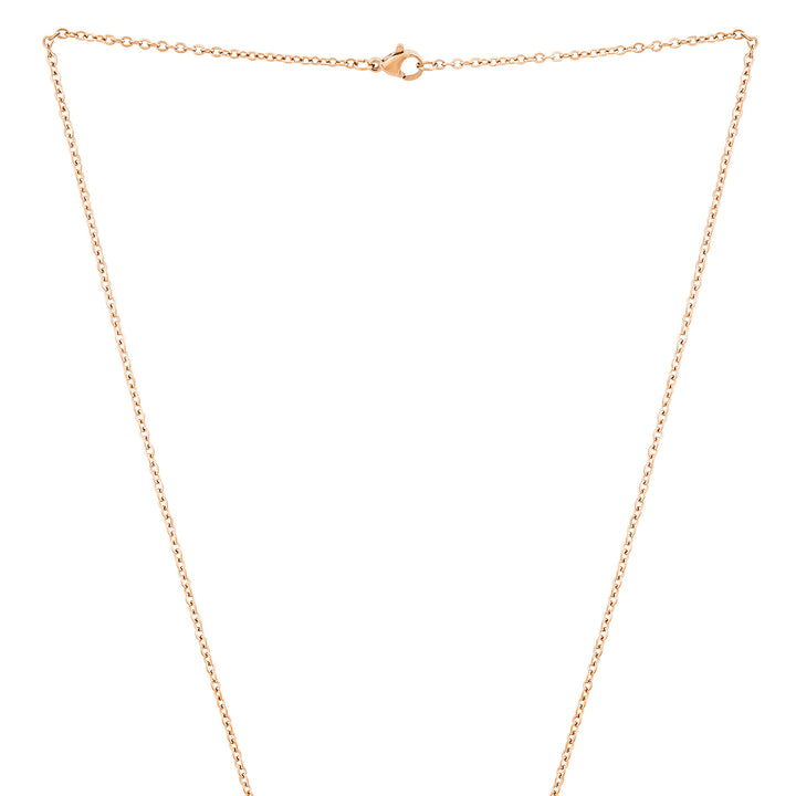 Manifest Rose Gold Women's Round Mantra Necklace