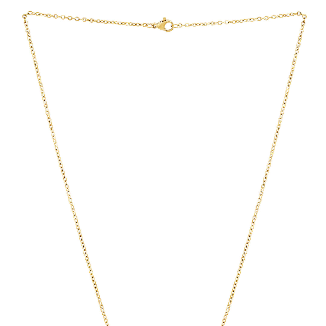 Manifest Gold Women's Round Mantra Necklace