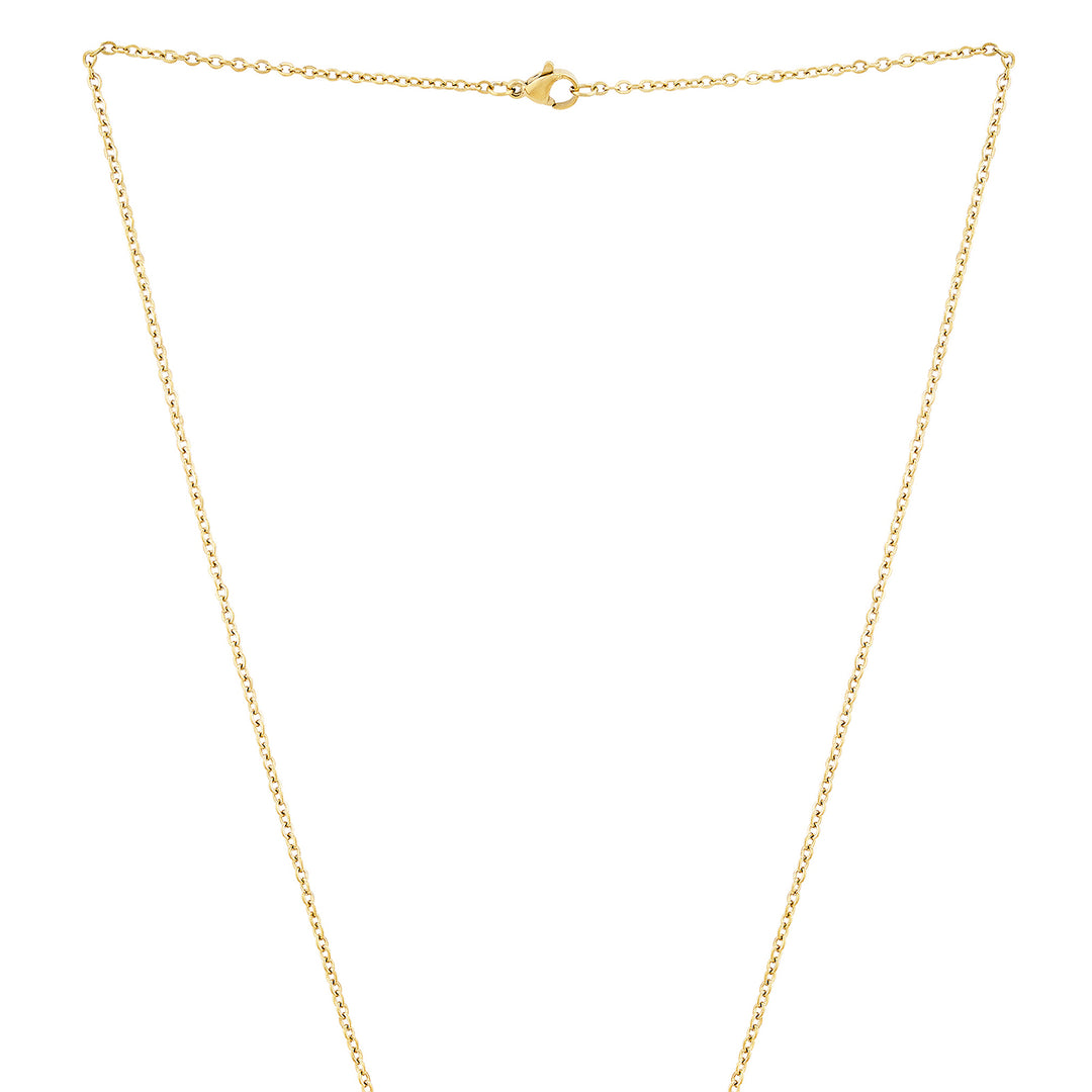 11:11 Gold Women's Round Mantra Necklace