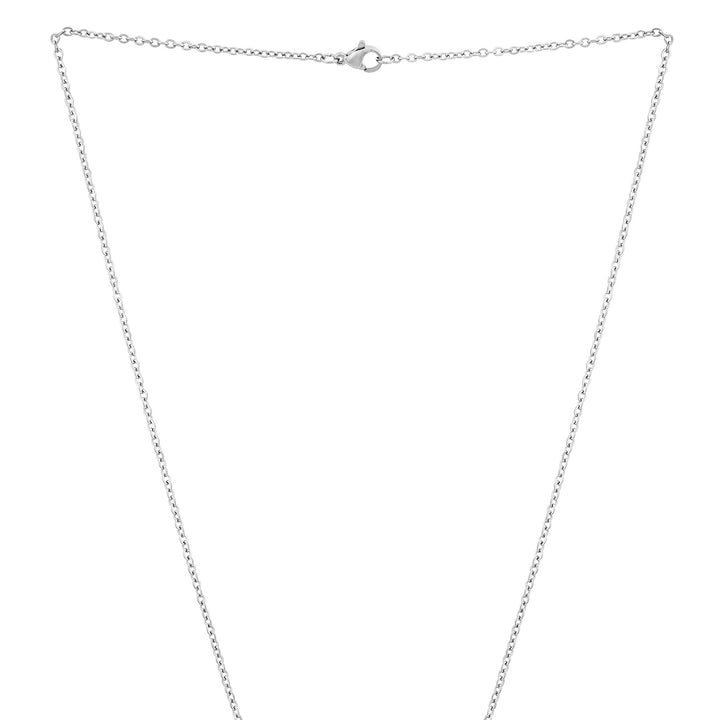 11:11 Silver Women's Round Mantra Necklace
